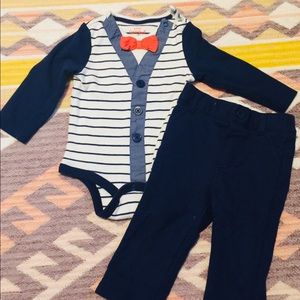 Cat & Jack Infant Bow Tie 2 Piece Set